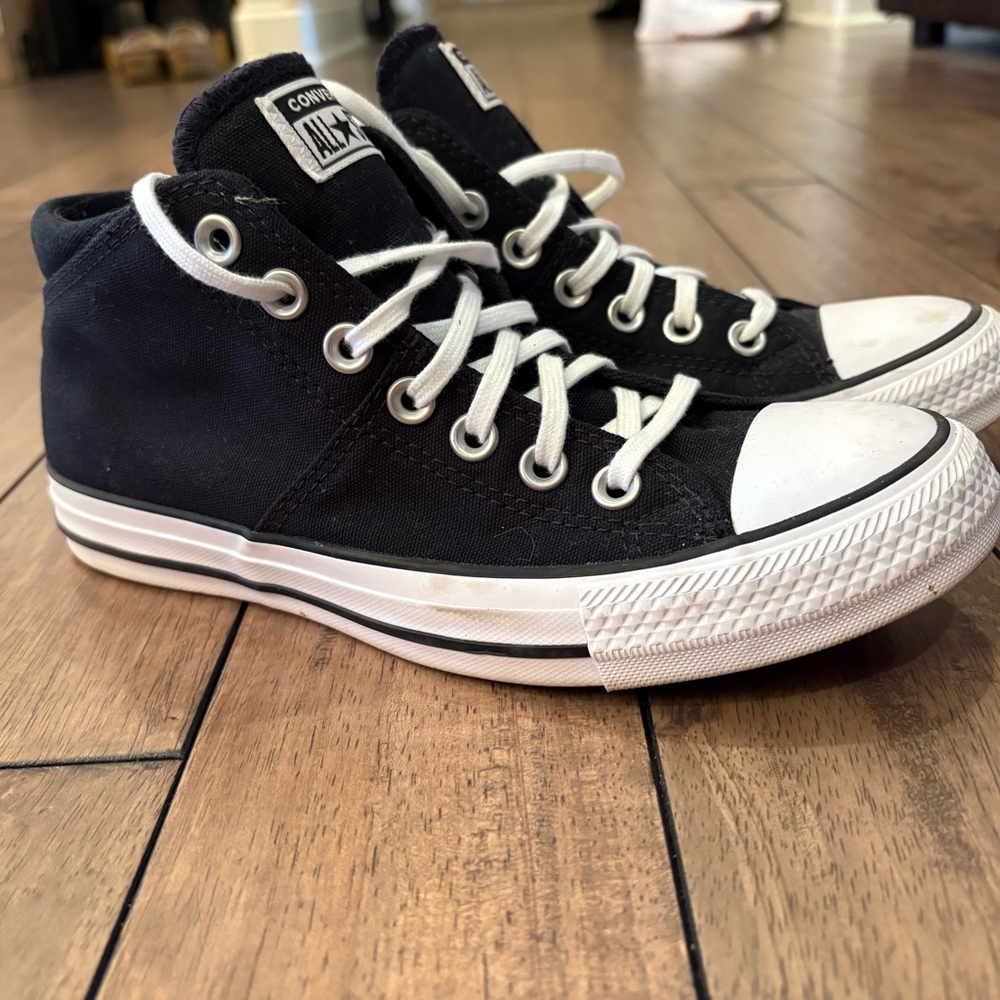 Converse Black and White Canvas Sneakers